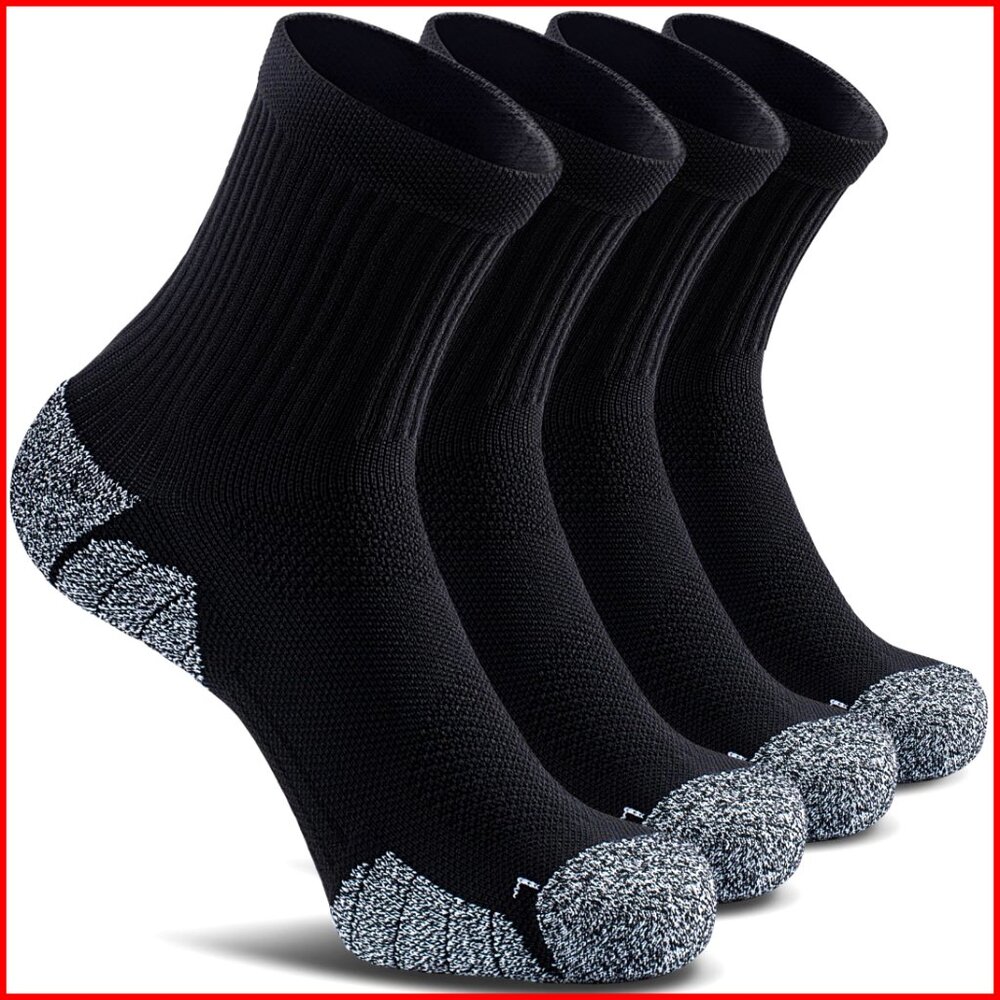 Compression Athletic Quarter Socks for Running Hi… - image 1